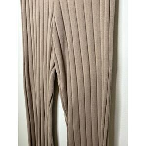 H&M Beige Ribbed Sweater pants - Size L